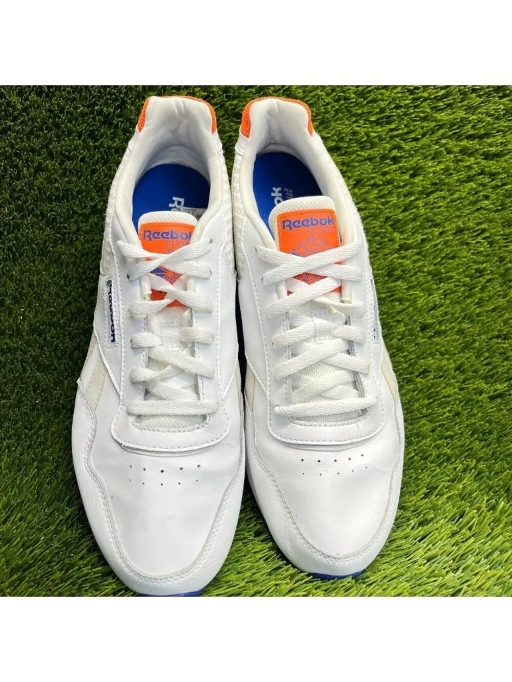 Reebok Classic Harman Run Mens Size 11.5 White Athletic Leather Shoes Sneakers